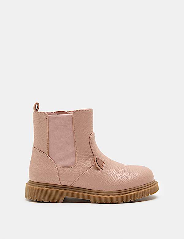Kids' Novelty Cat Ankle Boots (4 Small-2 Large) - AT