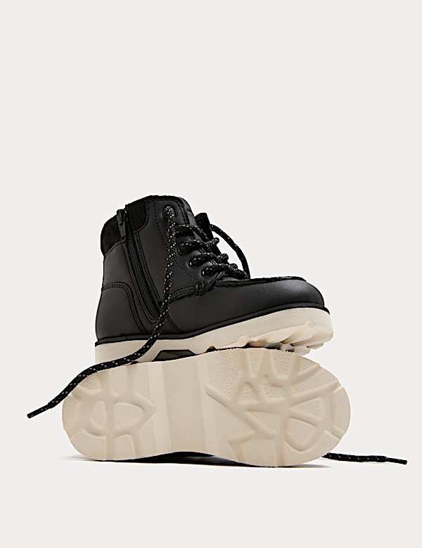 Dziecięce sznurowane buty do kostki na grubej podeszwie (4 mały – 7 duży) - PL