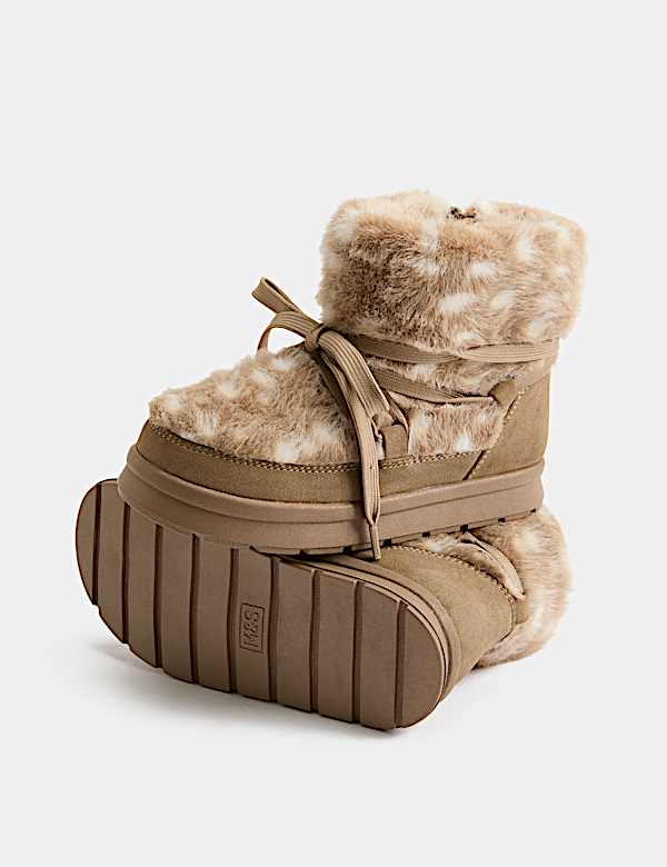 Doe Faux Fur Fashion Snow Boots (4 Small - 6 Large) - LU