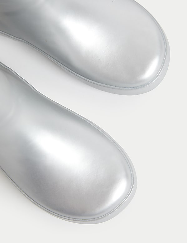 Bottes enfants en caoutchouc, effet m&eacute;tallis&eacute; (du 20,5&nbsp;au 39,5) - FR