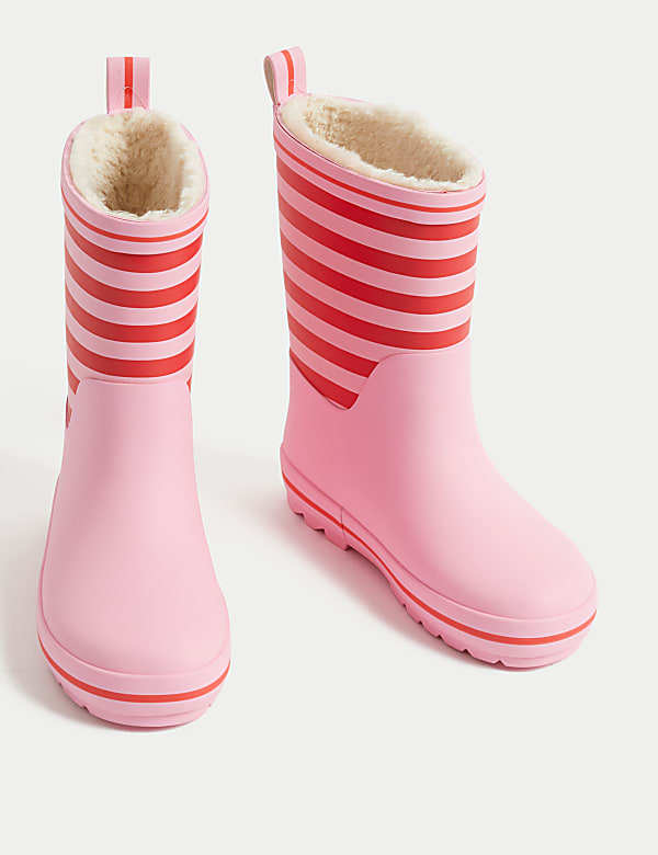 Sepatu Bot Hujan Motif Garis Untuk Anak-Anak (4 Kecil - 6 Besar) - ID