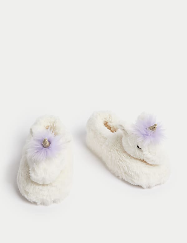 Kid's Unicorn Slippers (4 Small - 6 Large) - NO