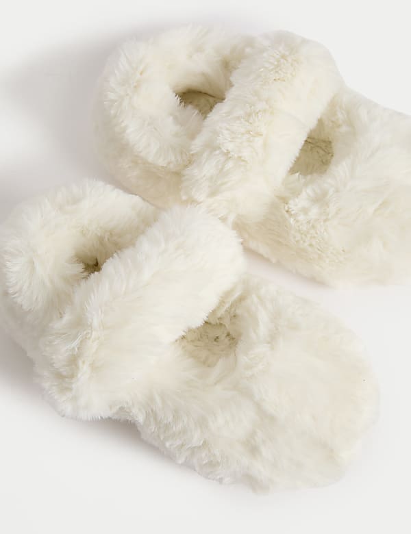 Chaussons enfants de ballet en fausse fourrure (du 20,5 au 34,5) - LU