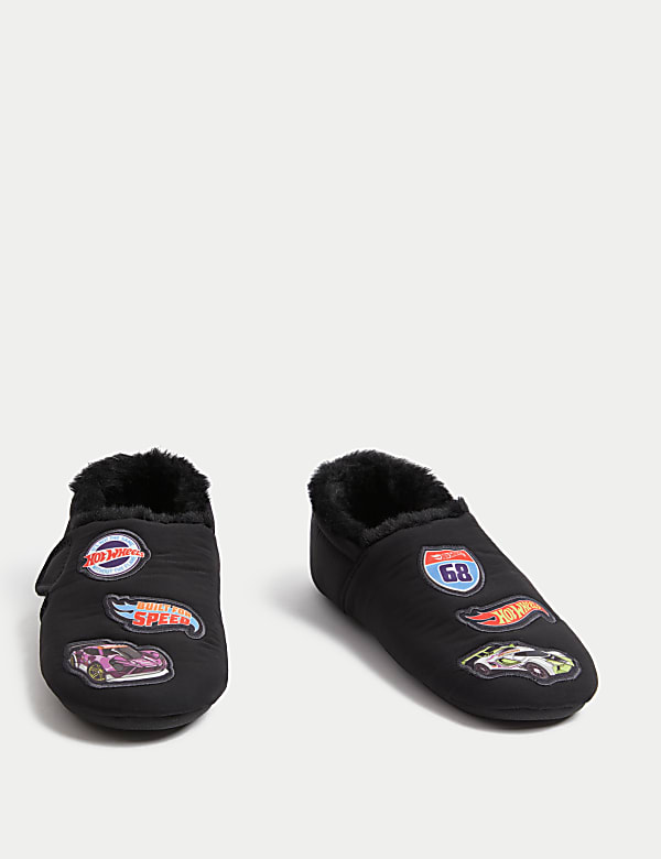 Kids' Hot Wheels™ Riptape Slippers (4 Small - 13 Small) - MX