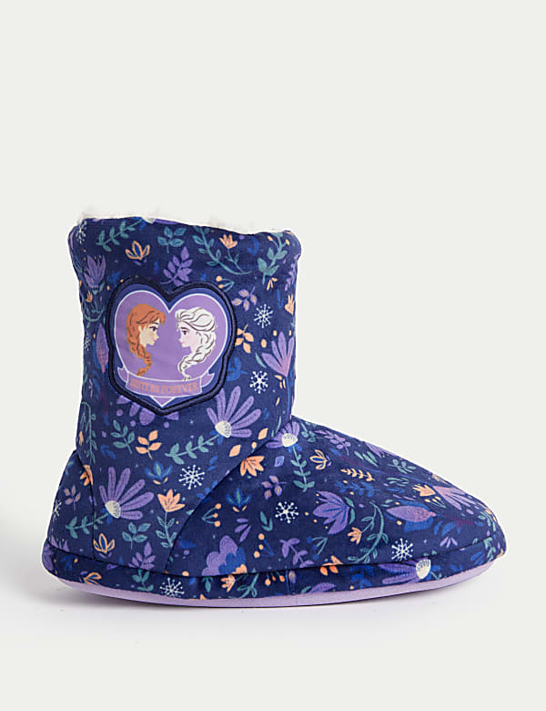 Kids Disney Frozen Slipper Boots 4 Small 13 Small NAVY MIX Slippers M S CZ