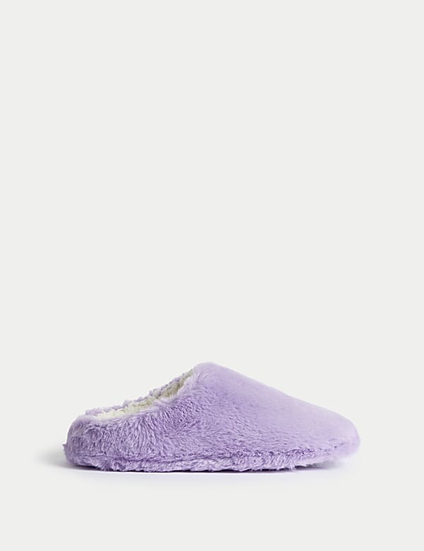Kids' Faux Fur Slippers (13 Small - 6 Large) - CY