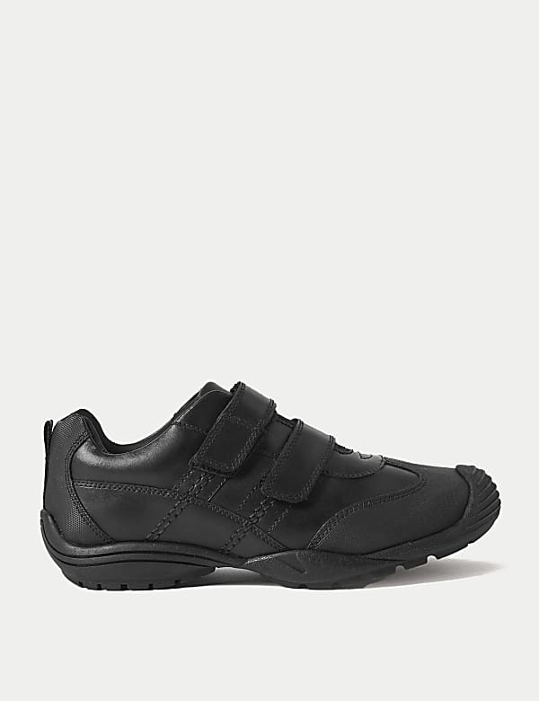 Kids Leather Toe Bumper School Shoes 13 Small 10 Large BLACK School Shoes M S SG