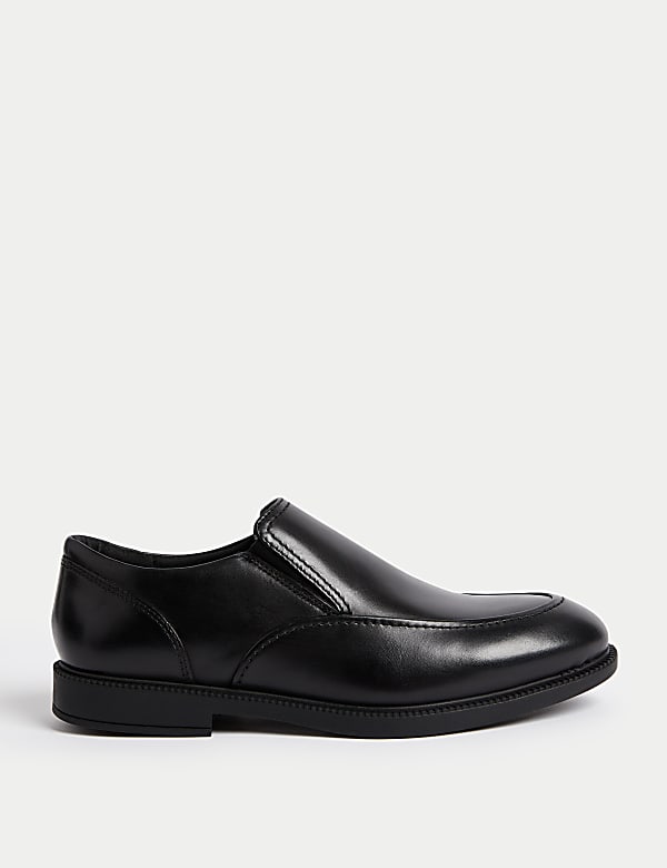 Kids' Leather Freshfeet™ Slip-on School Shoes (13 Small - 9 Large) - CY