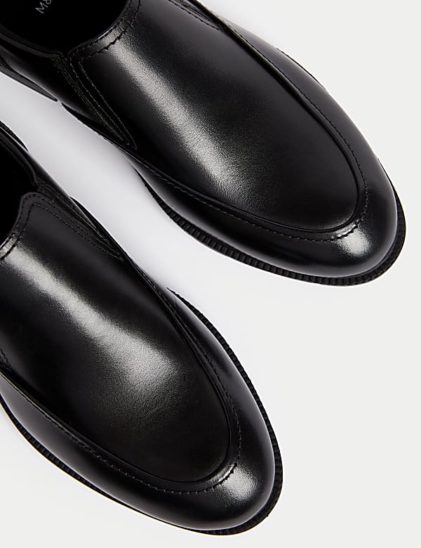 Lederschuhe für Kinder zum Hineinschlüpfen mit Freshfeet™ für die Schule (32–42,5) - DE