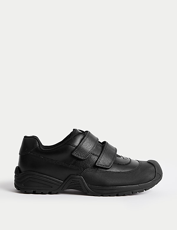 Zapatos infantiles escolares de piel con velcro (2½&nbsp;grande-9&nbsp;grande) - ES