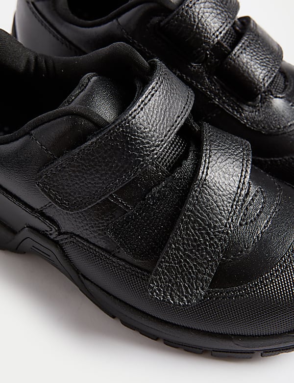 Leather Riptape School Shoes (8 Small - 2 Large) - CA