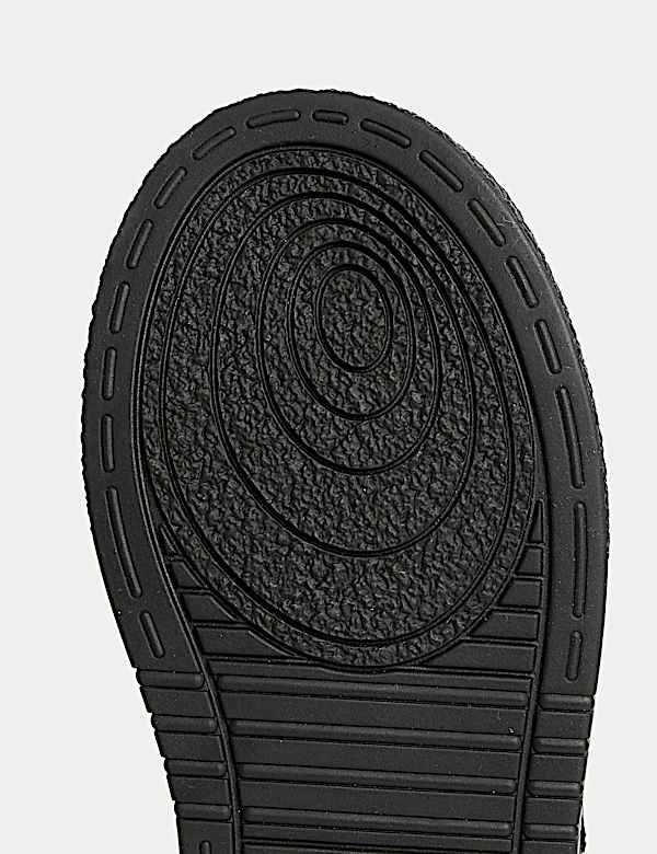 Kids' Leather Riptape School Shoes (8 Small - 2 Large) - CY