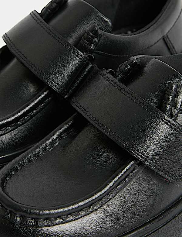 Kids Leather Apron Front School Shoes (8 Small-2 Large) - VN