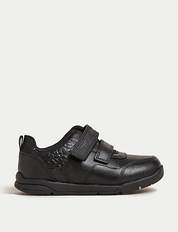 Marks Spencer Kids Leather School Shoes 8 Small 2 Large Black 8 S STD