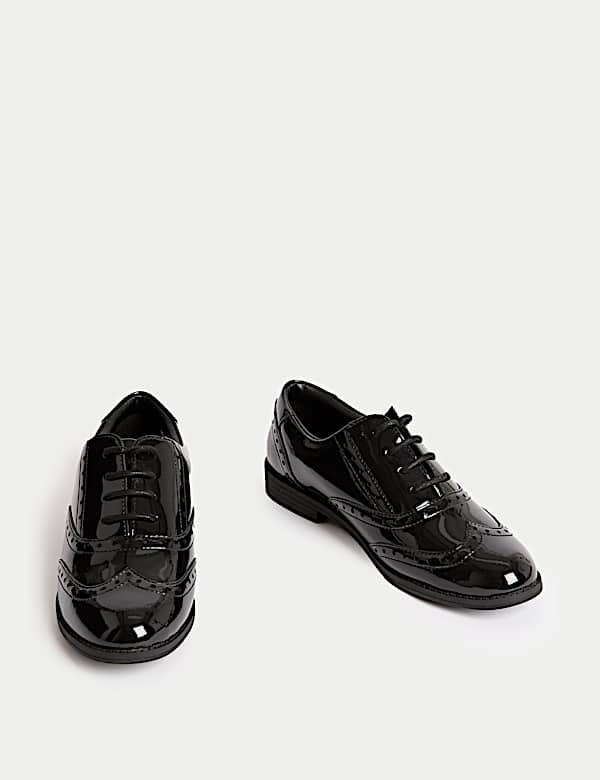 Kids' Leather School Shoes (13 Small - 7 Large) - VN