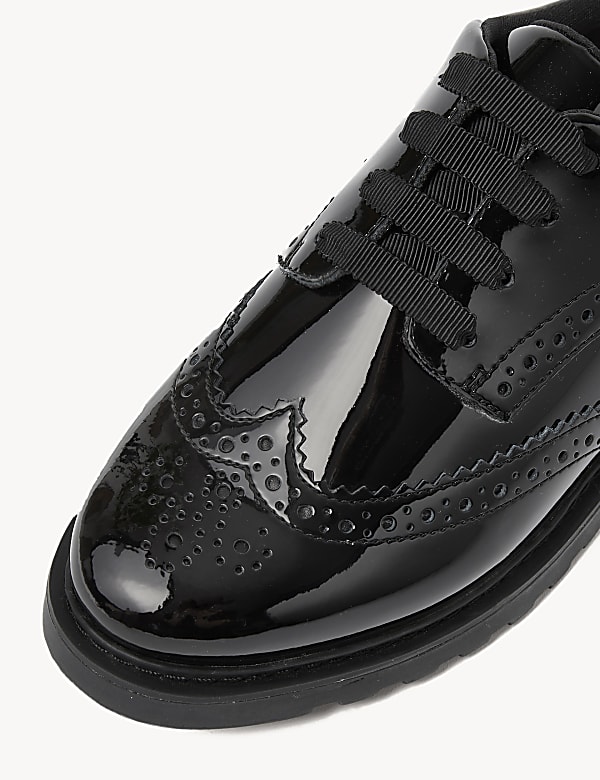 Kids' Leather Brogue School Shoes (13 Small - 7 Large) - LU