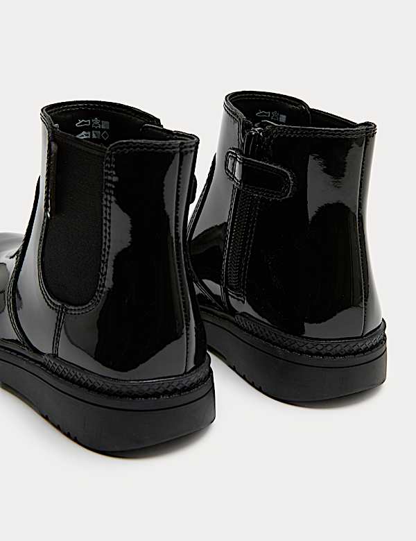 Bottines Chelsea enfants en cuir, id&eacute;ales pour l&rsquo;&eacute;cole (du 25,5 au 34,5) - BE