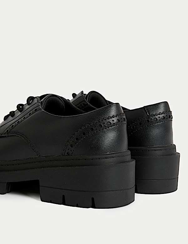 Richelieux épais enfants en cuir, idéales pour l’école (du 32 au 40,5) - LU