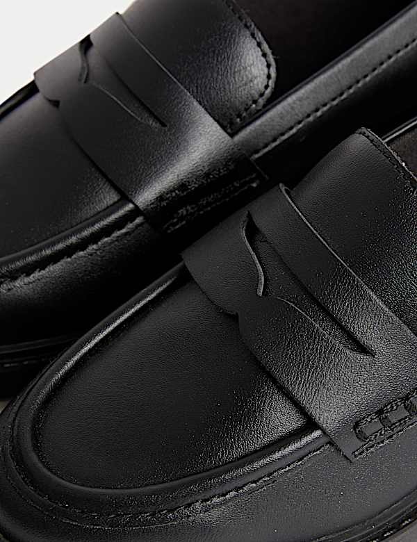 Kids' Leather Loafer School Shoes (13 Small - 7 Large) - BN