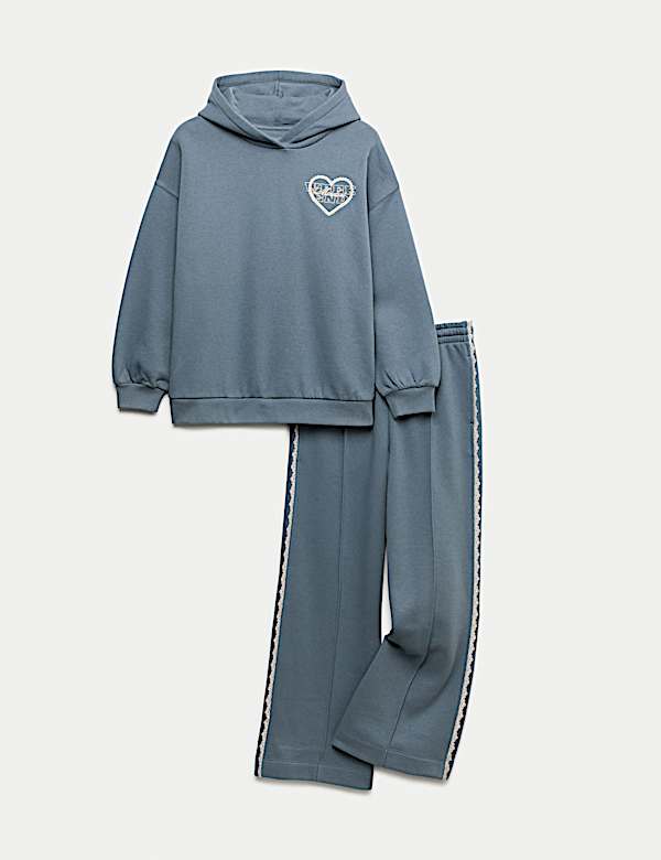 Ensemble 2 pièces en coton sweat-shirt et pantalon de jogging (du 6 au 16 ans) - LU