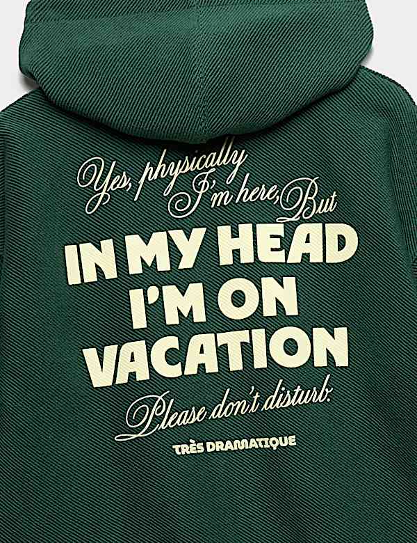 2 Pack Cotton Rich Slogan Zip Hoodies (6-16 Yrs) - LT