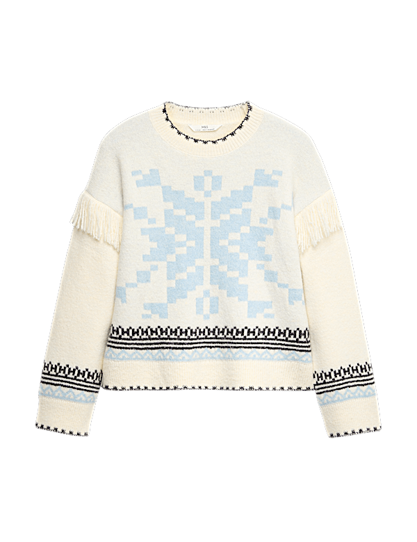 Knitted Snowflake Jumper (2-16 Yrs)