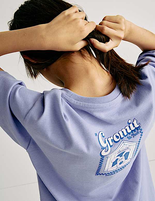 Pure Cotton Wallace & Gromit&trade; T-Shirt (6-16 Yrs) - AU