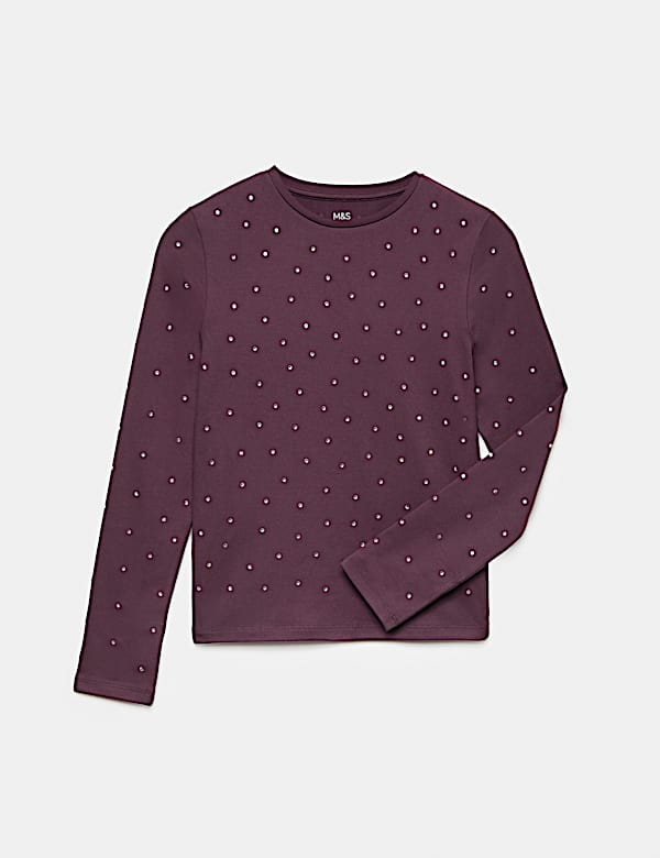 Diamant&eacute; Long Sleeve Top (6-16 Yrs)