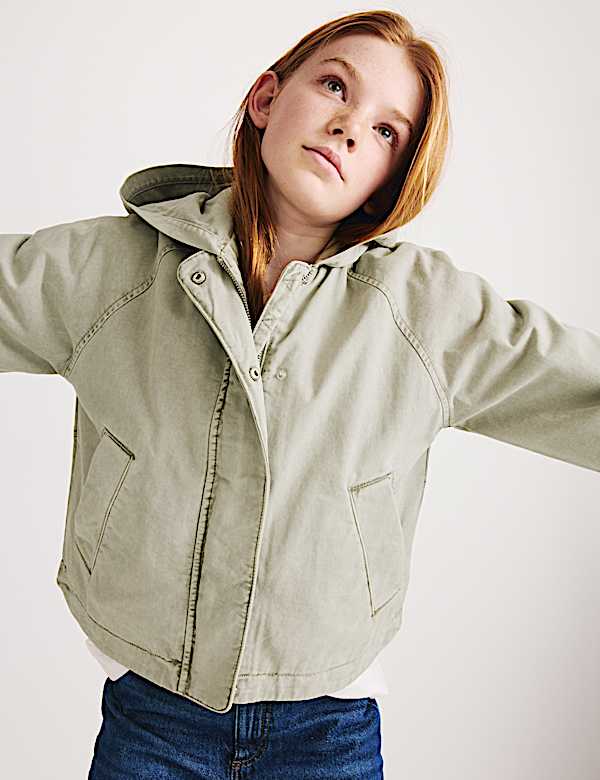 Parka con capucha 100 % algod&oacute;n (6-16 a&ntilde;os) - ES