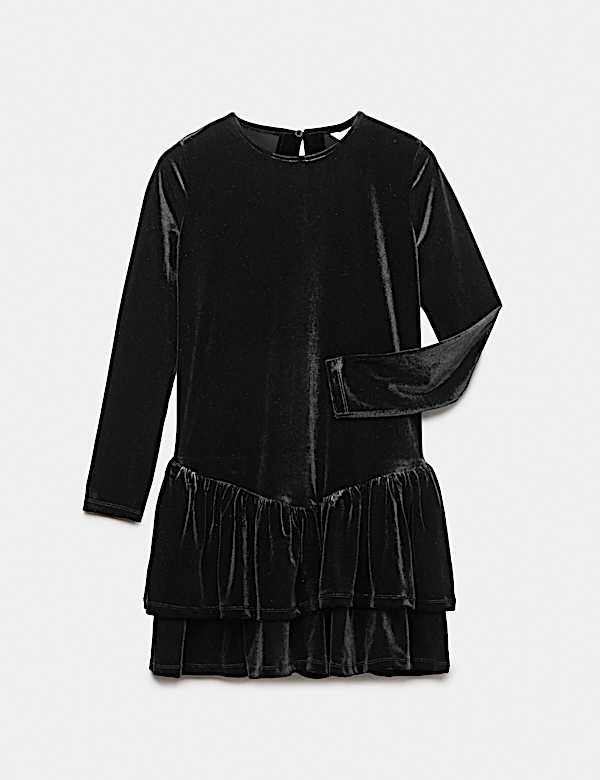 Robe en velours &agrave; taille basse (du 6 au 16 ans) - LU