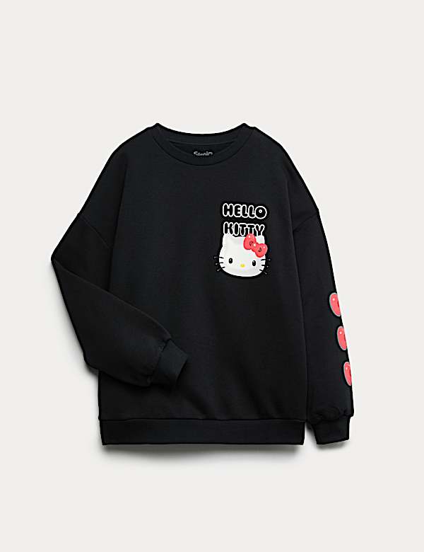 Pure Cotton Hello Kitty™ Graphic Sweatshirt (6-16 Yrs) - AT