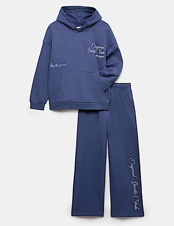 2 Piece Cotton Rich Hoodie and Joggers Set (6-16 Yrs) - RS