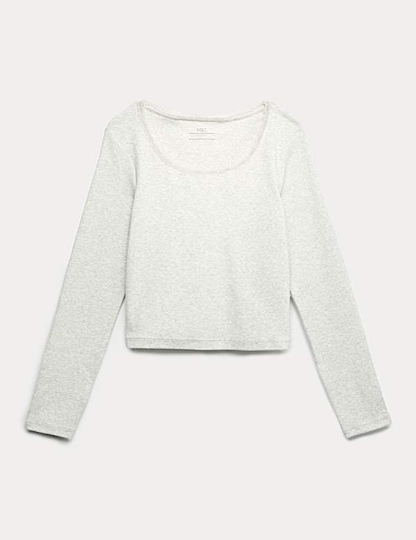 Top z przewagą bawełny z koronką - PL