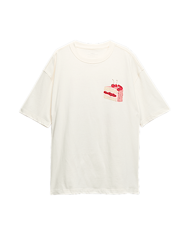 Pure Cotton Food Graphic T-Shirt (6-16 Yrs)
