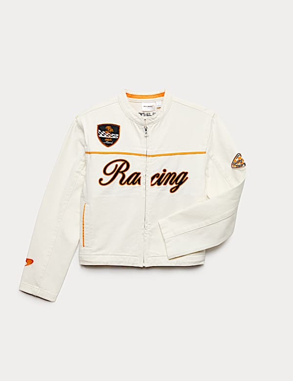 Denim McLaren™ Racing Jacket (6-16 Yrs) | ECRU MIX | Jackets | M&S CA