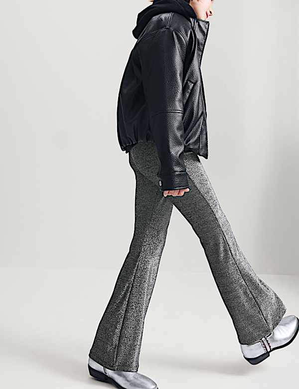 Metallic Kickflare Leggings (6-16 Yrs) - US