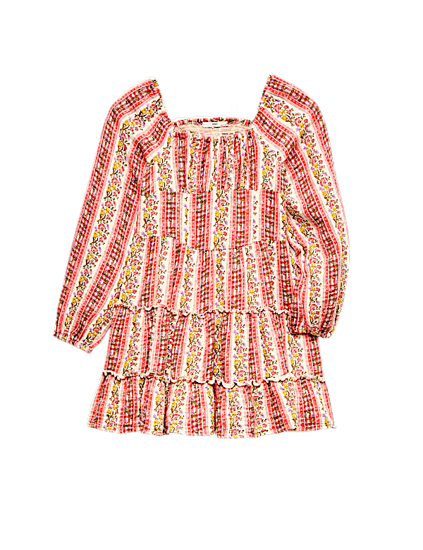 Pure Cotton Floral Maxi Dress (6-16 Years)