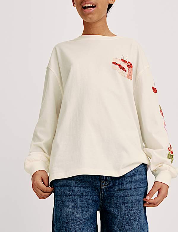 Pure Cotton Food Graphic Top (6-16 Yrs) - UA