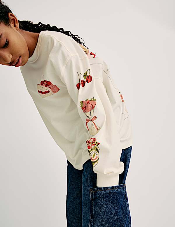 Pure Cotton Food Graphic Top (6-16 Yrs) - UA