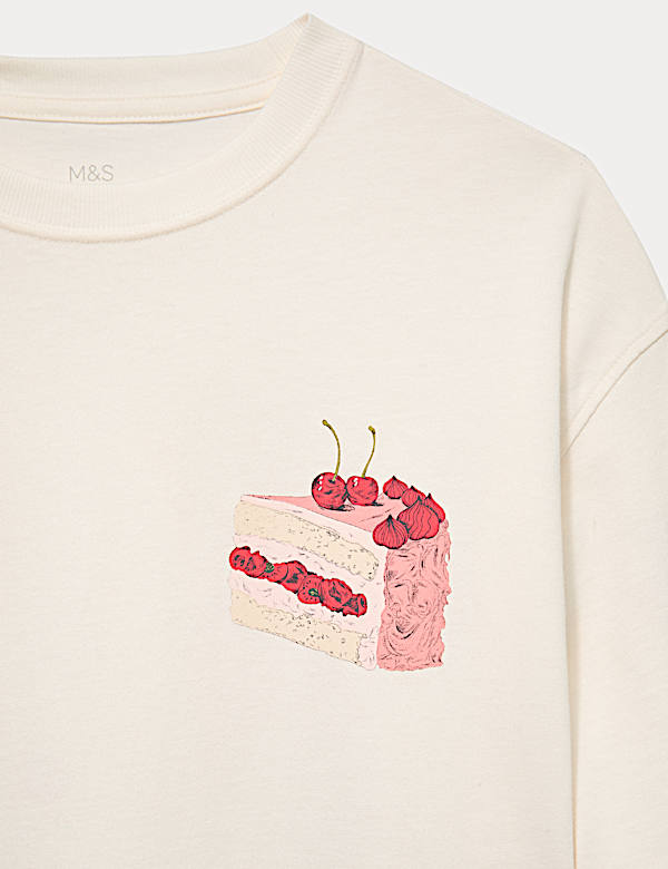 Pure Cotton Food Graphic Top (6-16 Yrs) - UA
