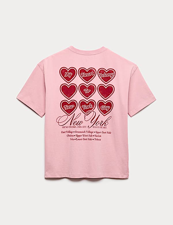 Pure Cotton New York Graphic T-Shirt (6-16 Yrs)