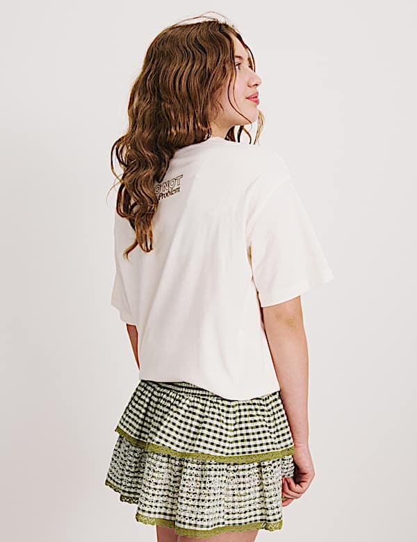 Cotton Rich Checked Rara Skirt (6-16 Yrs)