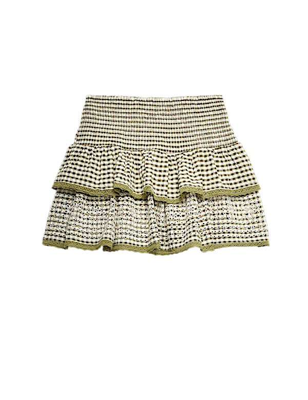 Cotton Rich Checked Rara Skirt (6-16 Yrs)