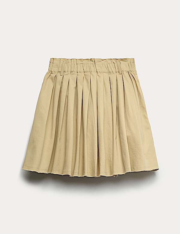 Cotton Rich Pleated Skirt (6-16 Yrs) - LU