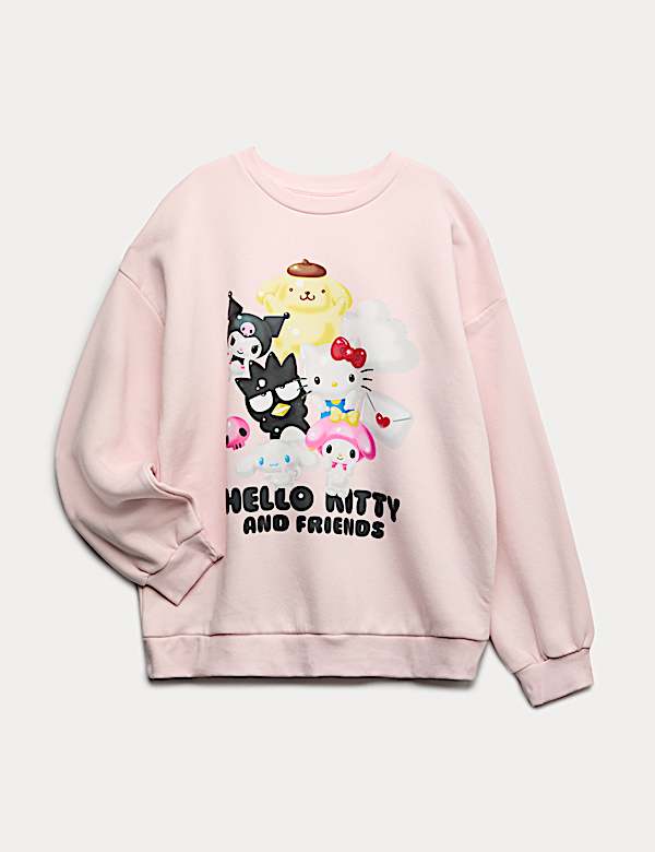 Pure Cotton Hello Kitty™ Graphic Sweatshirt (6-16 Yrs) - AT
