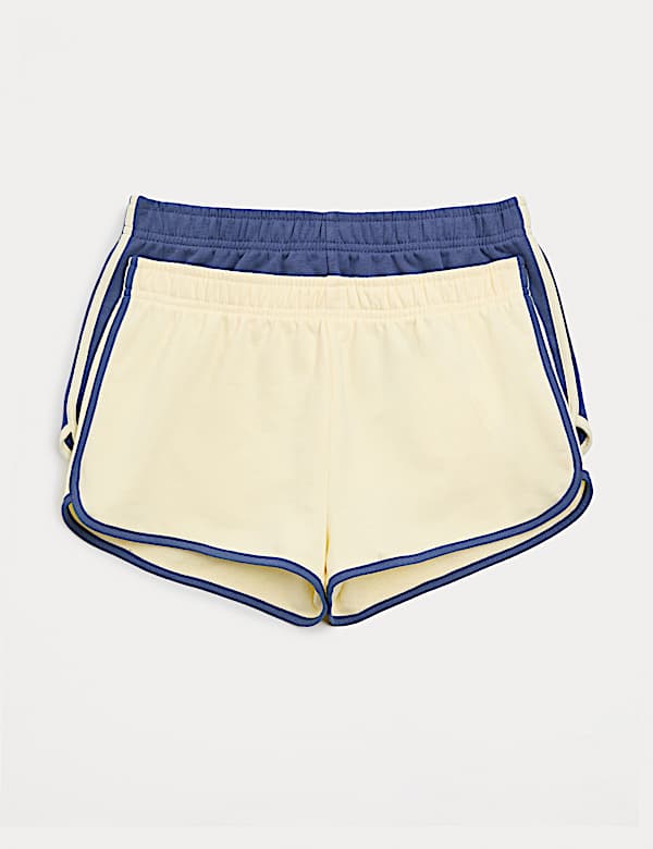 2pk Cotton Rich Runner Shorts (6-16 Yrs)