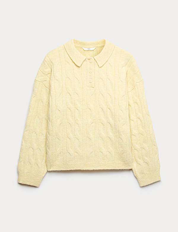 Pull en maille torsadée avec encolure (du 6 au 16 ans) - LU