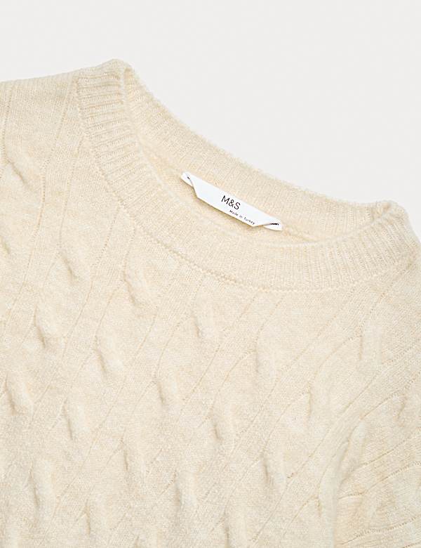 2-delige outfit met kabeltrui en rok (6-16 jaar) - BE