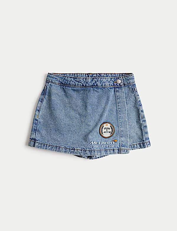 McLaren&trade; Denim Skort (6-16 Yrs)
