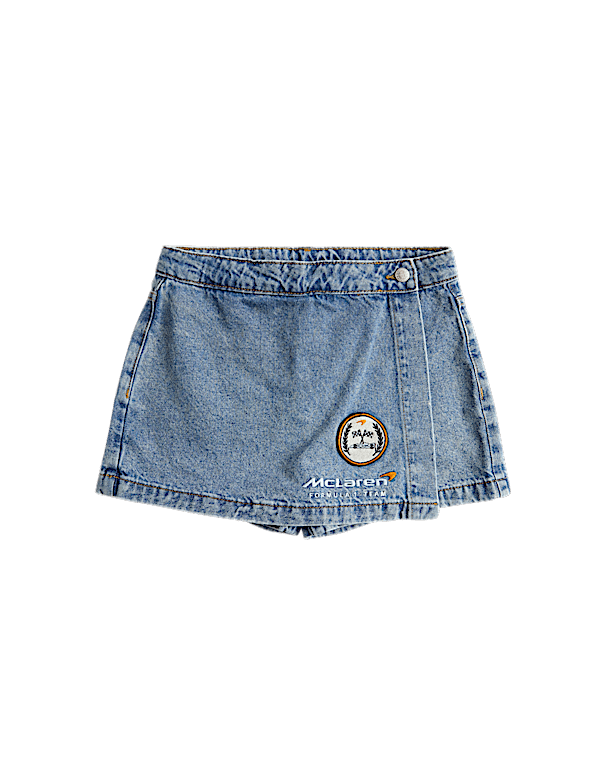 McLaren&trade; Denim Skort (6-16 Yrs)